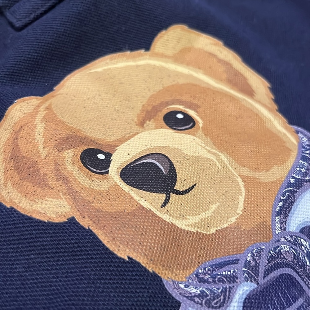 NWT Polo Ralph Lauren blue USA Bear Polo Shirt - Picture 3 of 6